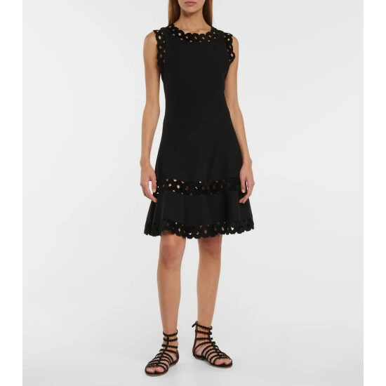 Alaïa Vienne Cutout Wool-blend Minidress