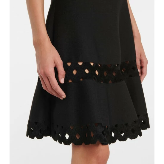 Alaïa Vienne Cutout Wool-blend Minidress - Image 4