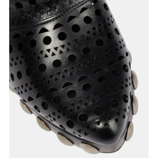 Alaïa Le Sabot Leather Mules - Image 5