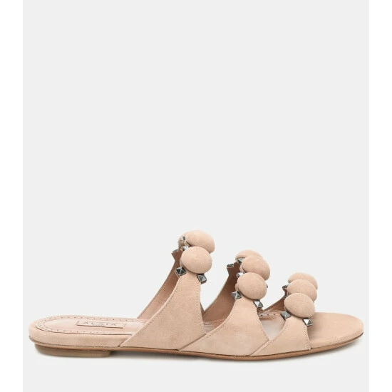 Alaïa Bombe Suede Slides - Image 4