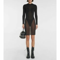 Alaïa Embellished Leather Combat Boots