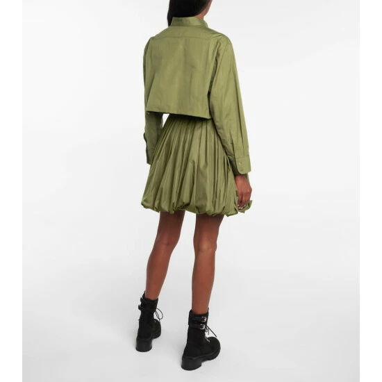 Alaïa Cotton-blend Poplin Miniskirt - Image 2