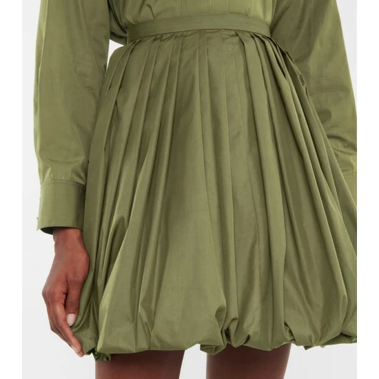 Alaïa Cotton-blend Poplin Miniskirt - Image 3