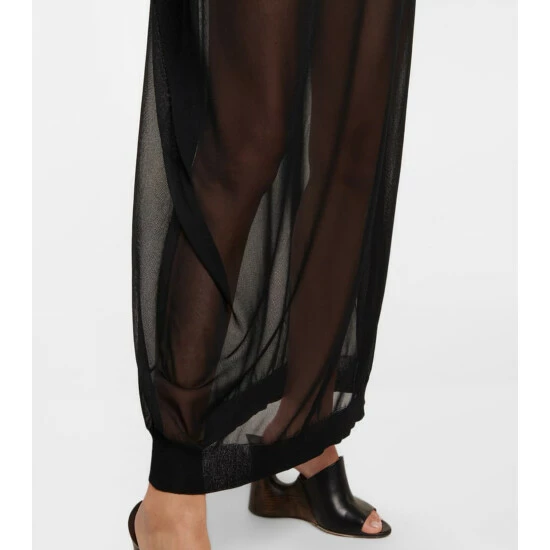Alaïa Sheer High-neck Maxi Dress - Image 4