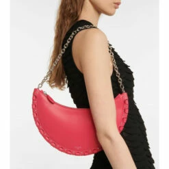 Alaïa Le Demi-Lune Small Leather Shoulder Bag