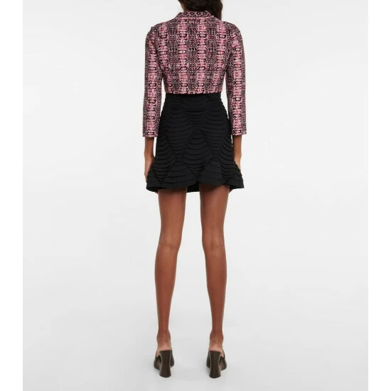 Alaïa Jacquard Cropped Cardigan - Image 2