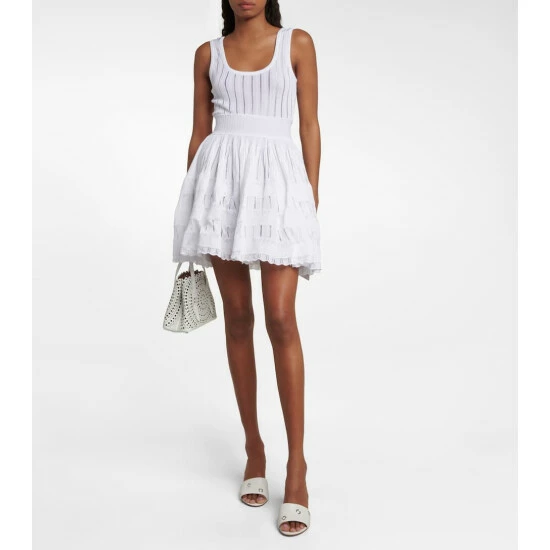 Alaïa Oeillets Embellished Leather Sandals