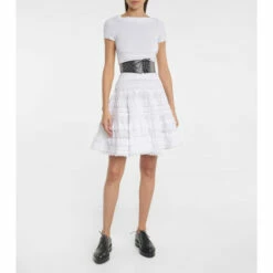 Alaïa Studded Leather Derby Shoes