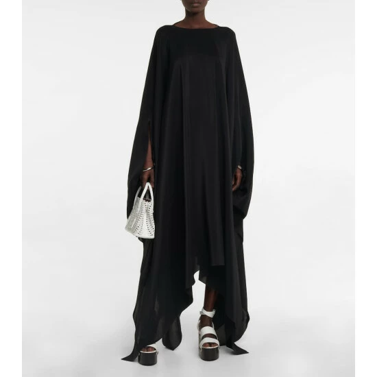 Alaïa Silk Georgette Kaftan Maxi Dress