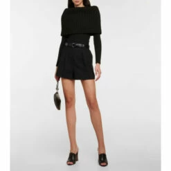 Alaïa Ribbed-knit Off-shoulder Sweater