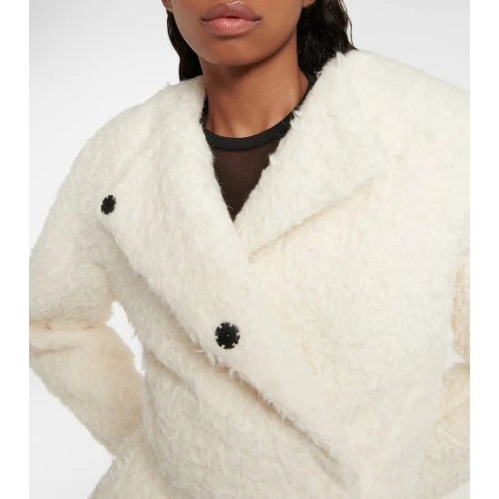 Alaïa Cropped Alpaca And Cotton Jacket - Image 3