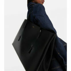 Alaïa Mina 50 Large Leather Tote Bag