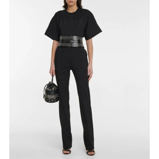 Alaïa Logo Jersey Bodysuit