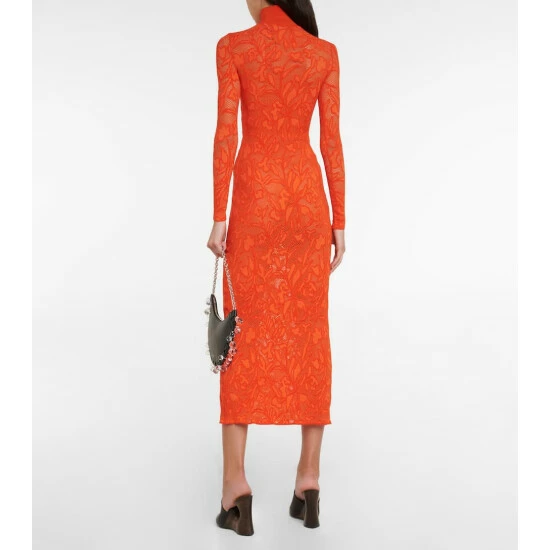 Alaïa Lace Turtleneck Maxi Dress - Image 2