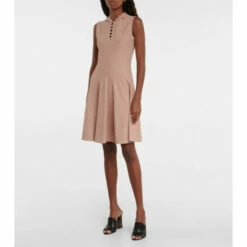 Alaïa Hooded Knit Minidress