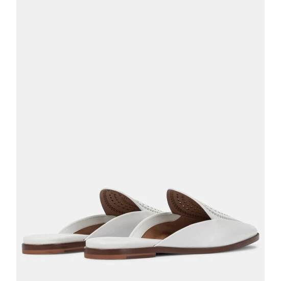 Alaïa Leather Slippers - Image 2