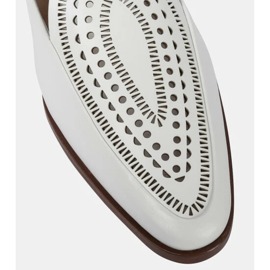 Alaïa Leather Slippers - Image 5