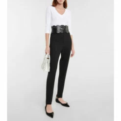 Alaïa Cœur Suede Ballet Flats