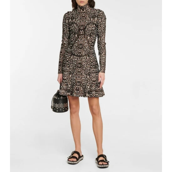 Alaïa Bombe Embellished Suede Slides