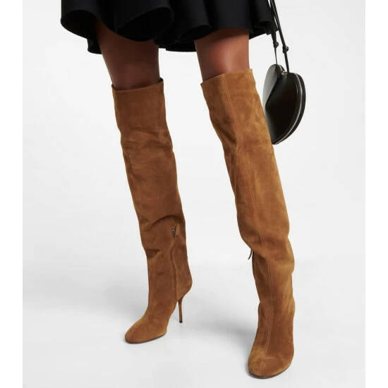Alaïa Fluide 90 Suede Boots - Image 3