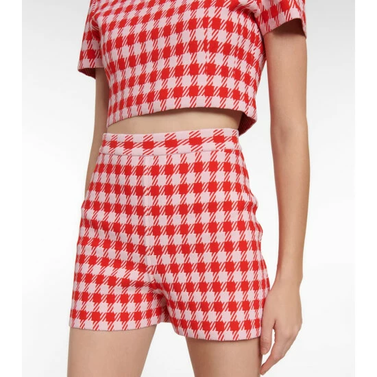Alaïa High-rise Checked Shorts - Image 3