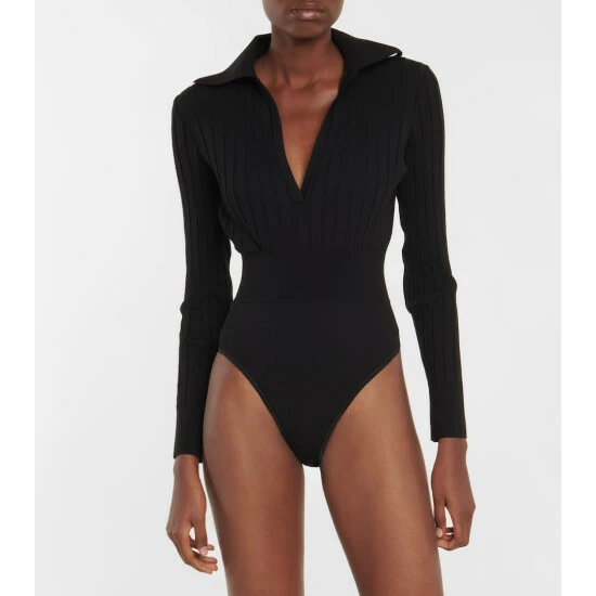 Alaïa Ribbed-knit Bodysuit - Image 2