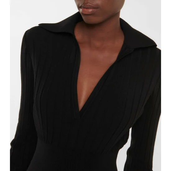 Alaïa Ribbed-knit Bodysuit - Image 4