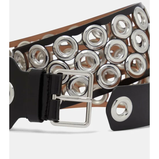 Alaïa Embellished Leather Belt - Image 2