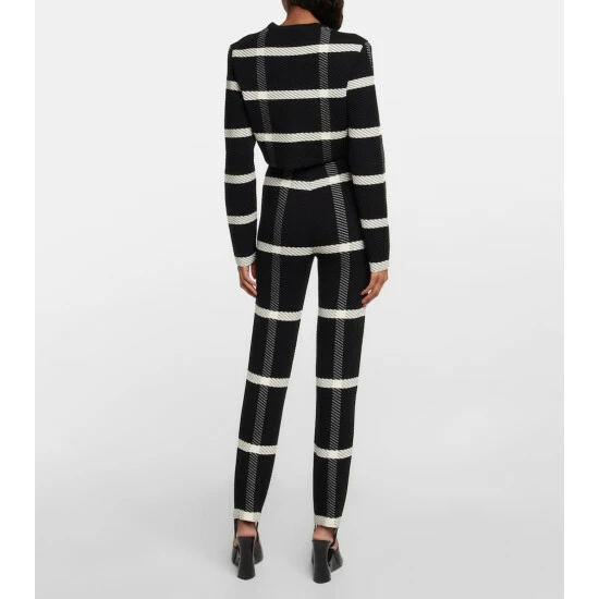 Alaïa Checked Wool-blend Cardigan - Image 2