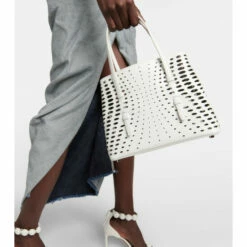 Alaïa Le Mina 25 Small Leather Tote Bag