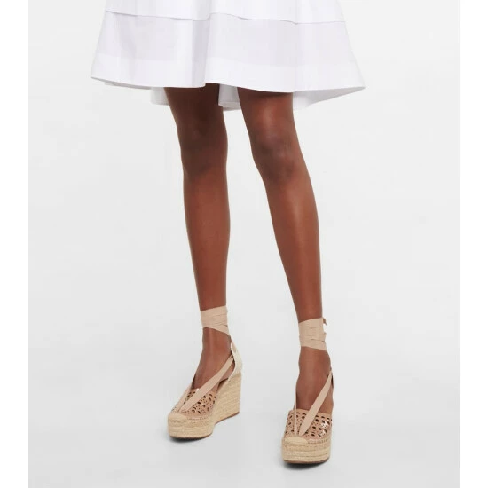 Alaïa Laser-cut Espadrille Wedges - Image 3