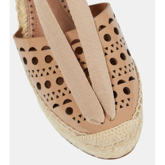 Alaïa Laser-cut Espadrille Wedges - Image 5