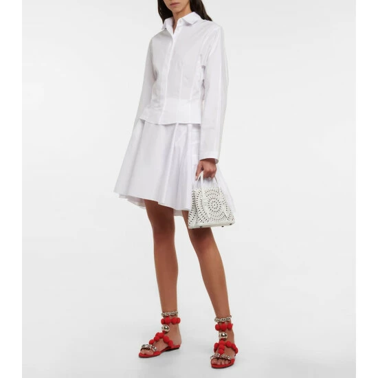 Alaïa Bombe Bijou Suede Sandals