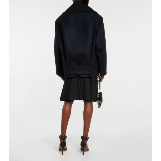 Alaïa Double-breasted Wool Peacoat - Image 2