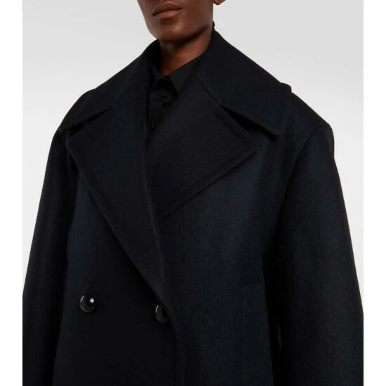 Alaïa Double-breasted Wool Peacoat - Image 3
