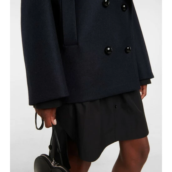 Alaïa Double-breasted Wool Peacoat - Image 4
