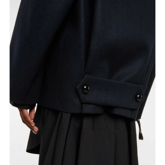 Alaïa Double-breasted Wool Peacoat - Image 5