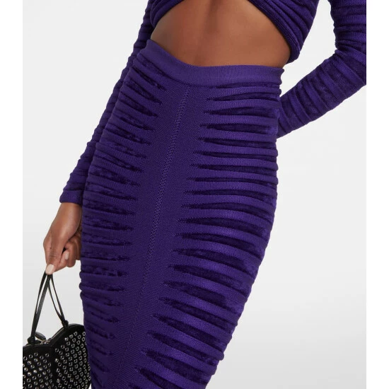 Alaïa Ruched Maxi Skirt - Image 3