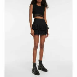 Alaïa Vienne Tiered Miniskirt