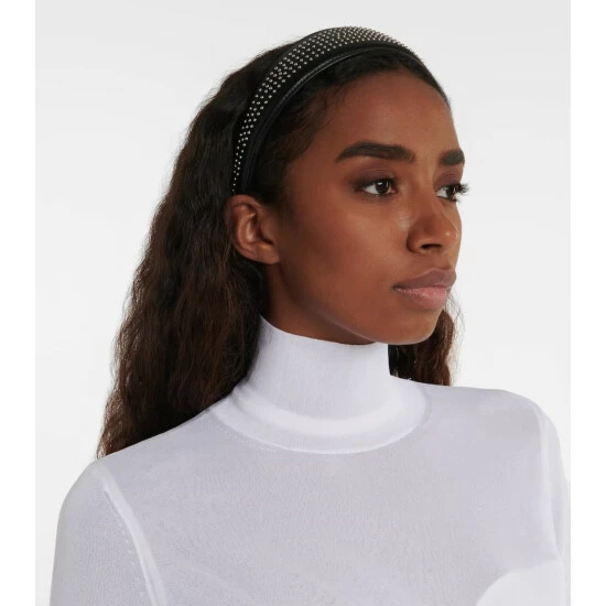 Alaïa Studded Leather Headband