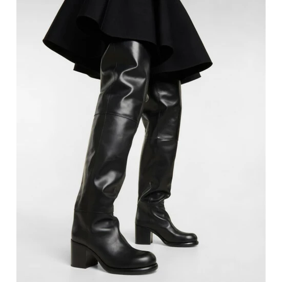 Alaïa Leather Over-the-knee Boots - Image 3