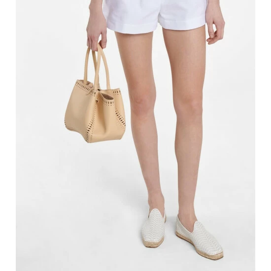 Alaïa Laser-cut Leather Espadrilles - Image 3