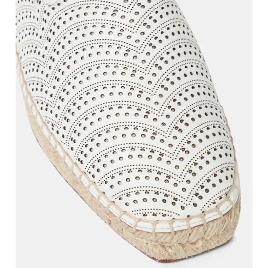 Alaïa Laser-cut Leather Espadrilles - Image 5