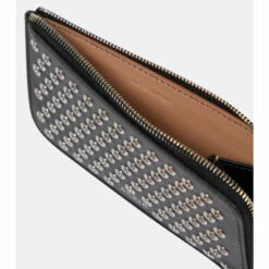 Alaïa Studded Leather Card Holder