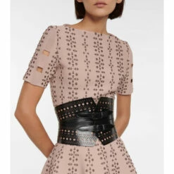 Alaïa Laser-cut Leather Belt