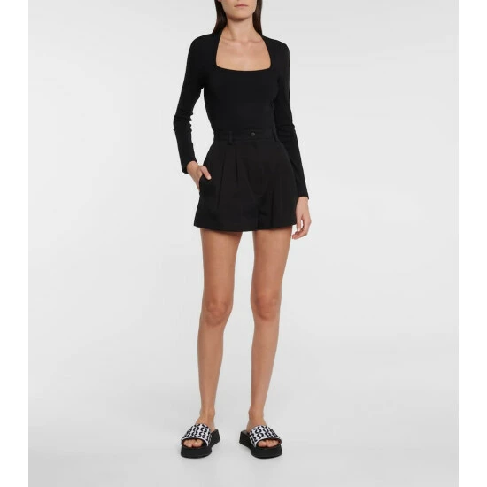 Alaïa Knit Platform Sandals