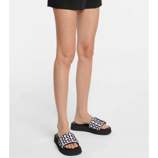 Alaïa Knit Platform Sandals - Image 3