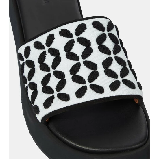 Alaïa Knit Platform Sandals - Image 5