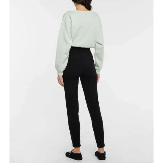 Alaïa High-rise Cashmere Leggings - Image 2