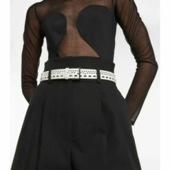 Alaïa Laser-cut Leather Belt